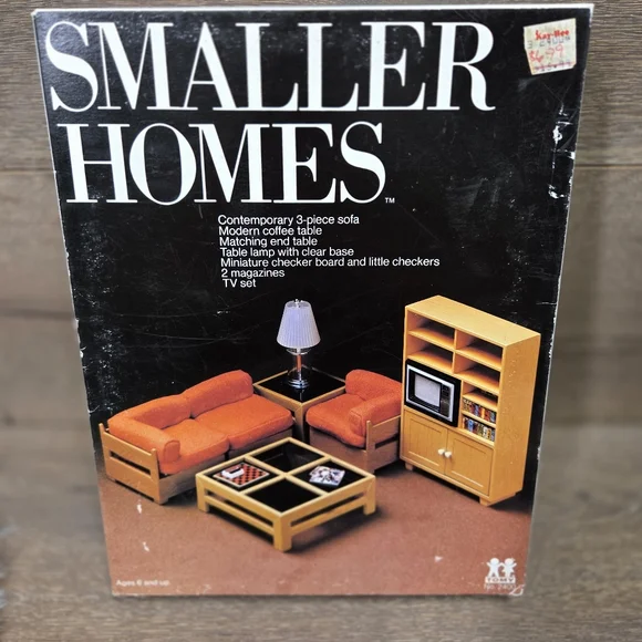 Vintage Tomy Smaller Homes Contemporary Miniature Living Room Furniture Set - Picture 1 of 16